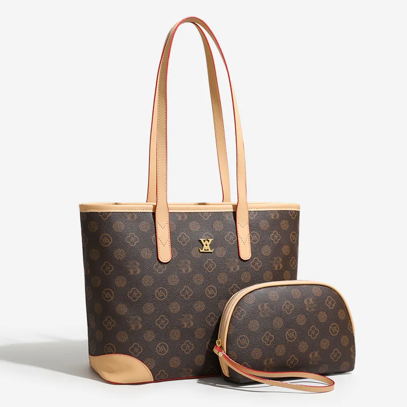 

Новинка 2025, женская многофункциональная большая сумка, винтажная сумка большой вместимости для поездок на работу, шикарная сумка через плечо и через плечо