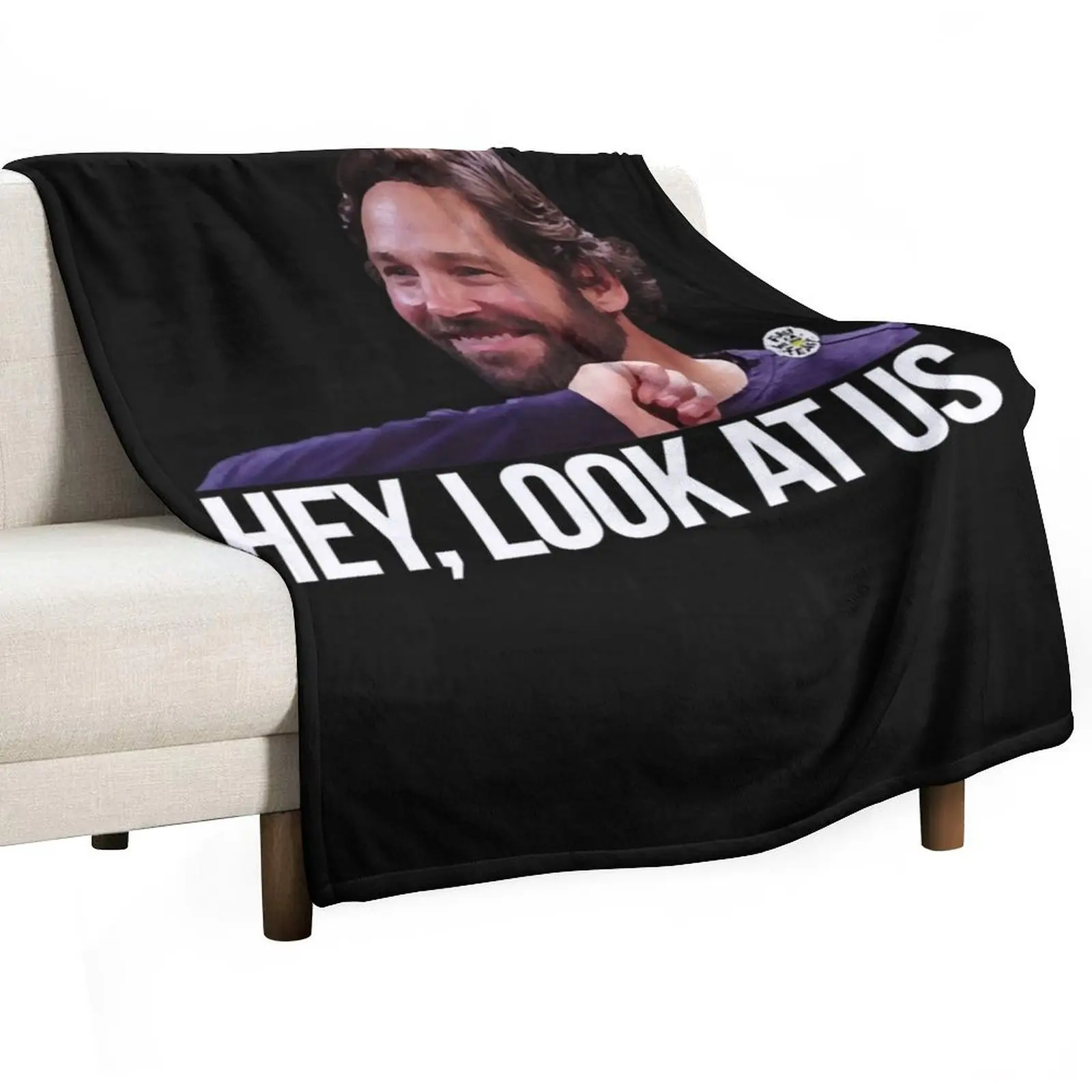 

Hey, look at us - Paul Rudd Throw Blanket Cozy Light Blanket for Travel Camping Picnic