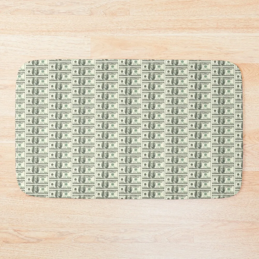 

100 Dollar Bill Bath Mat Non-Slip Shower Bath Rugs Bathroom Rug Set Mat