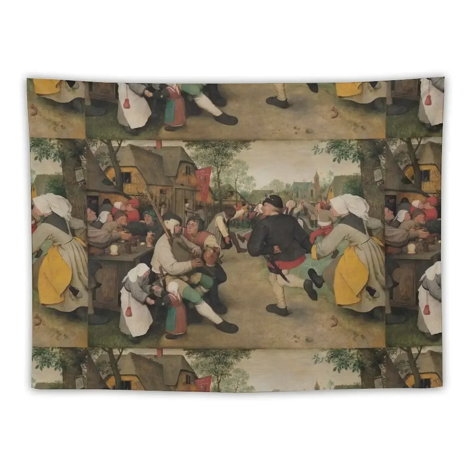 

The Peasant Dance - Pieter Bruegel the Elder Tapestry Wallpaper Bedroom Nordic Home Decor On The Wall Tapestry