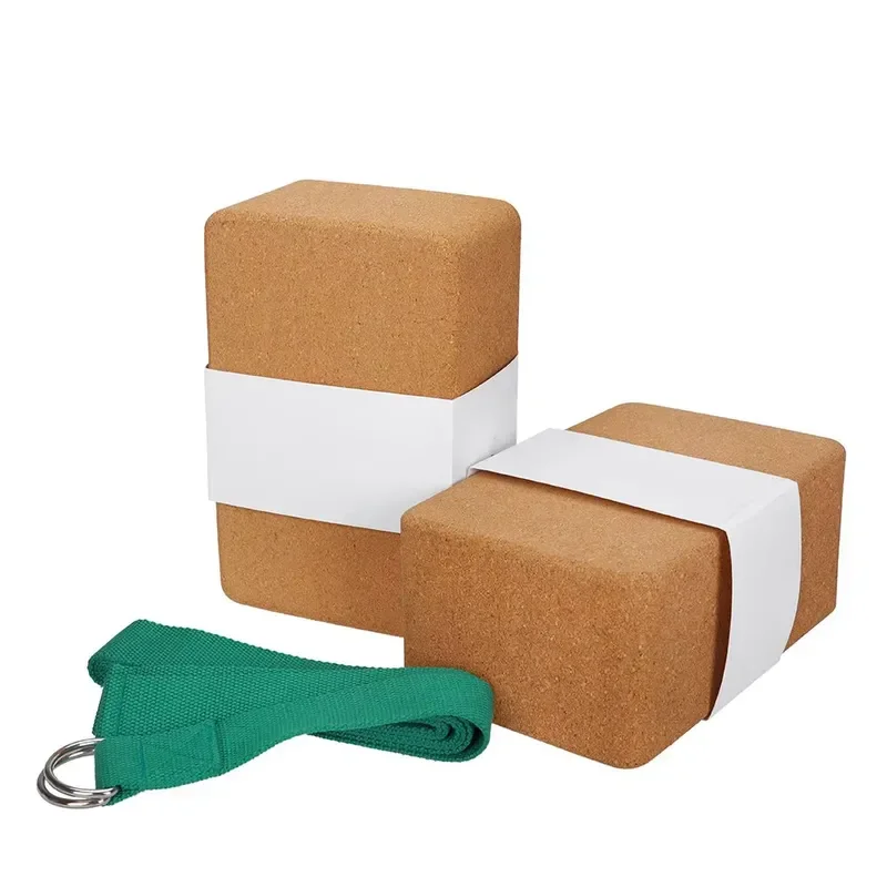 for Wholesale Logo Cork Yoga Blocks Eco-Friendly Organic Natural Cork Wooden