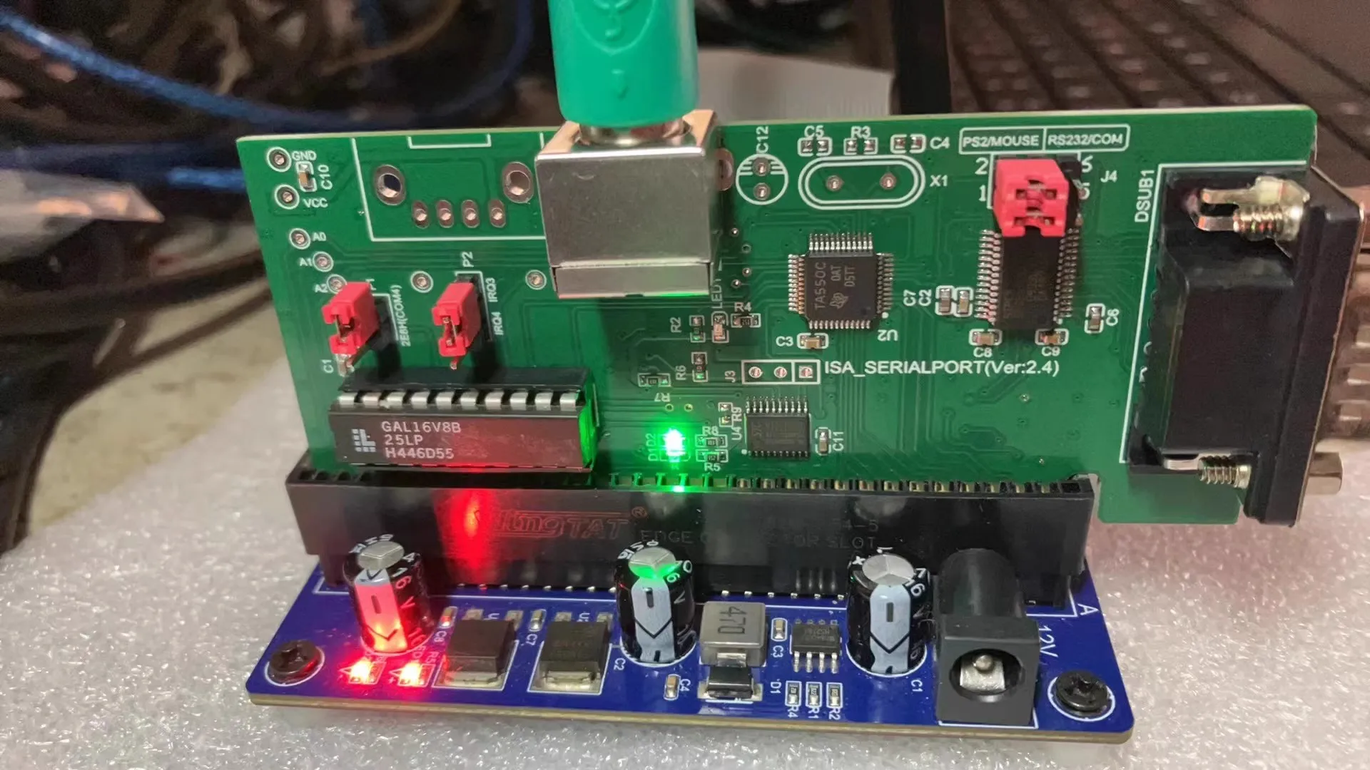 Imagem -04 - Placa de Expansão de Ônibus Isa Placa de Expansão de Porta Serial Interface de Mouse Ps2 Interface de Mouse Óptico dos Bus de Bits