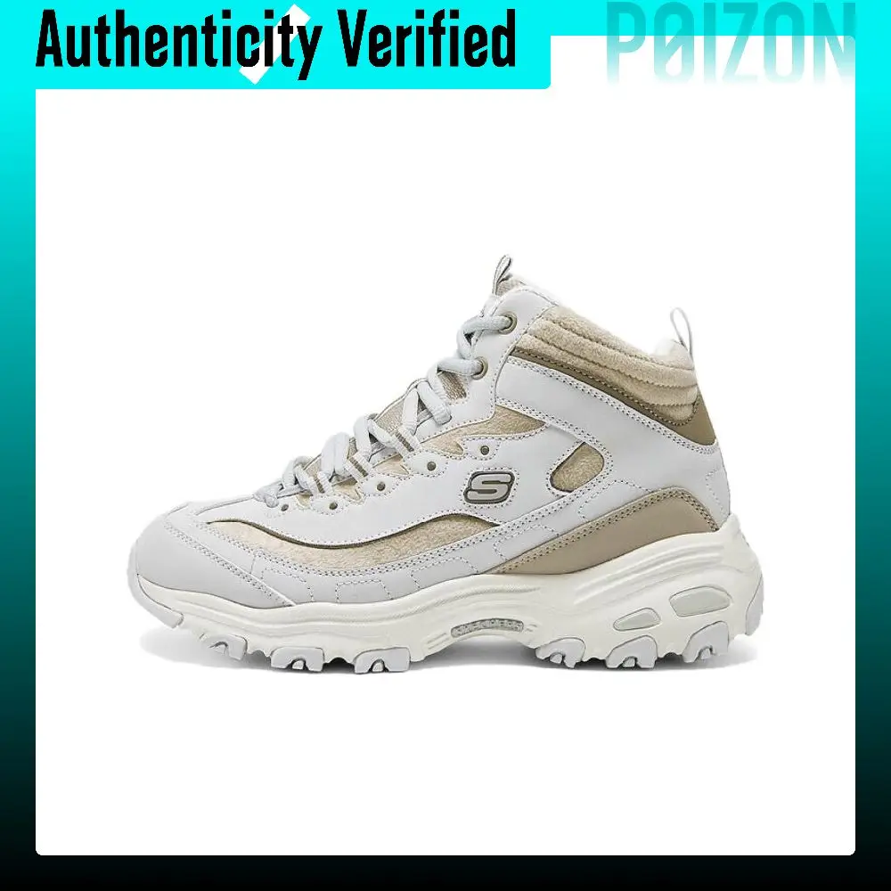 Skechers D'Lites 1.0 Abrasion Resistant Breathable High top Casual Shoes Women's Gray Black 169075-GYBR