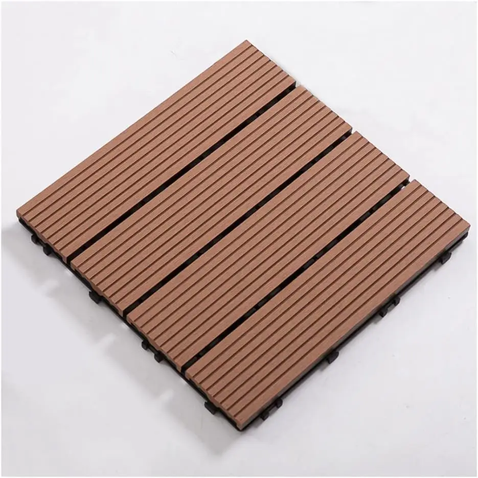 

Deck Tiles Outdoor Interlocking Deck Tile, All-Weather Waterproof Composite Wood Floor Tiles, Decoration For Patio Balcony