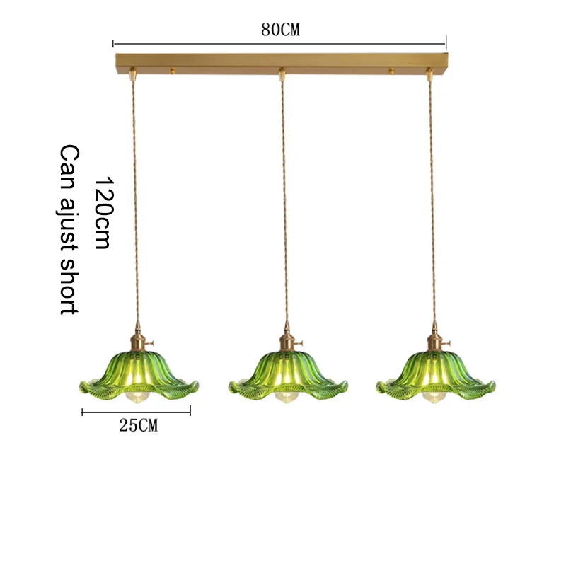 LED Vintage Glazen Hanger Lichtgroene Hangende Lampen Woonkamer Decor Armatuur Hall Slaapkamer Eetkamer Indoor Armatuur Glans hanglamp woonkamer hanglamp glas hanglamp eiland bar decoratie plafond