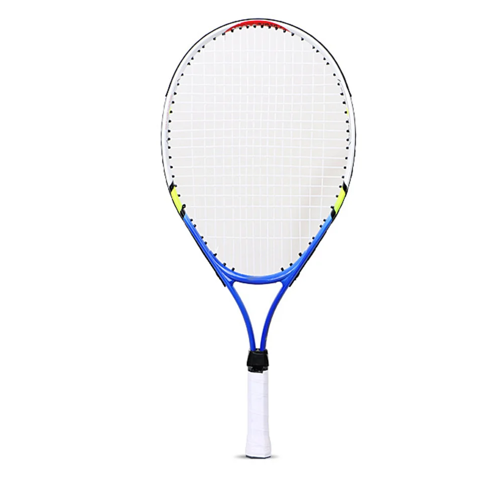 

1Set Youth Tennis Racket Alloy and Nylon Lines Blue Color with Oxford Fabric Storage Bag Alloy Tennis Racket