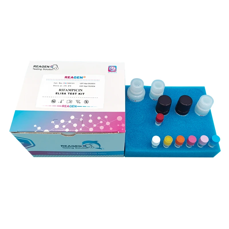 Manufacture Best Price Elisa Rifampicin Test Kit 96 Hole Easy-to-Use Fish, Shrimp Seafood Safety Analysis