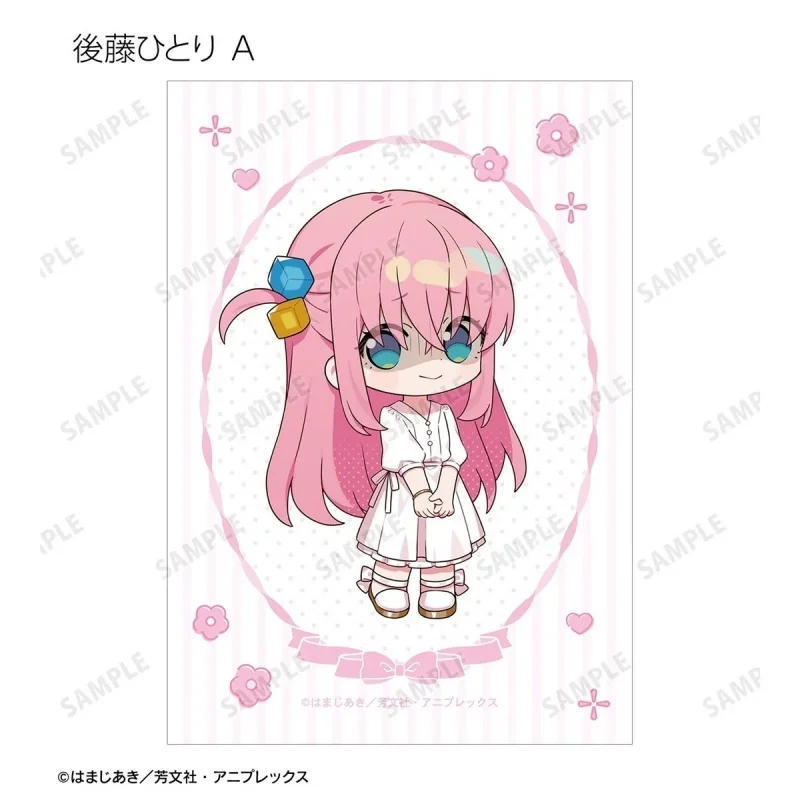 Bocchi the Rock White dress version & Black dress version Q-style rectangle Acrylic Stand Model Plate Keychains desk decorations