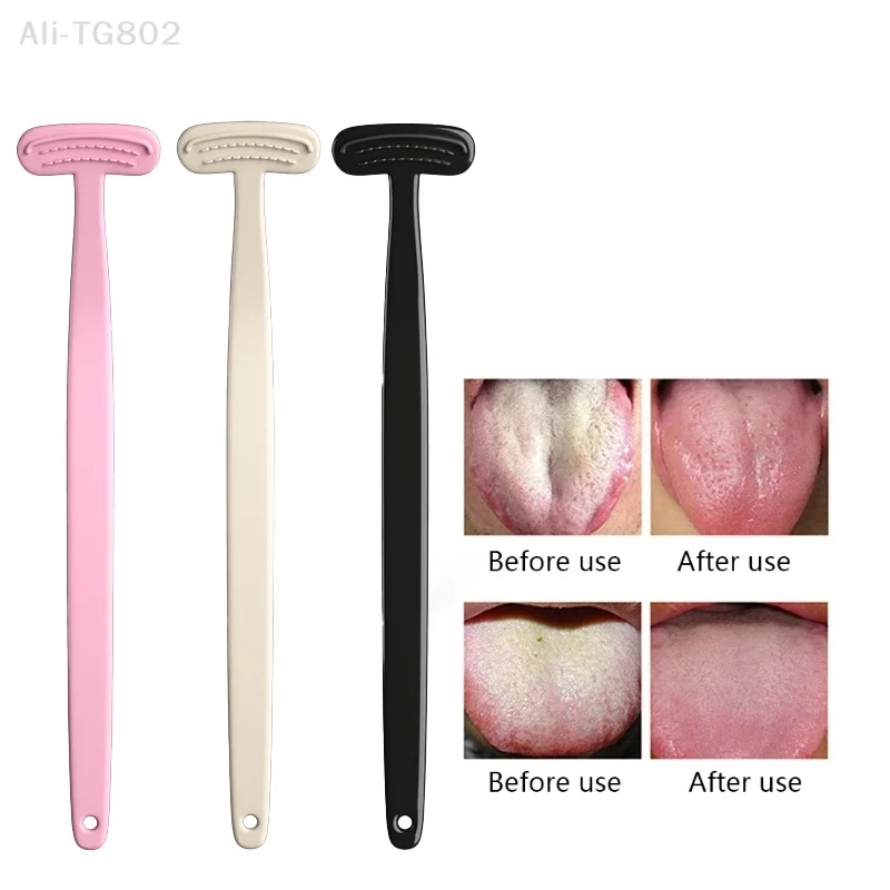 Reusable Tongue Scraper Oral Health Cleaning Brush Hygiene Care Toothbrush for Fresh Breath Mouth Care