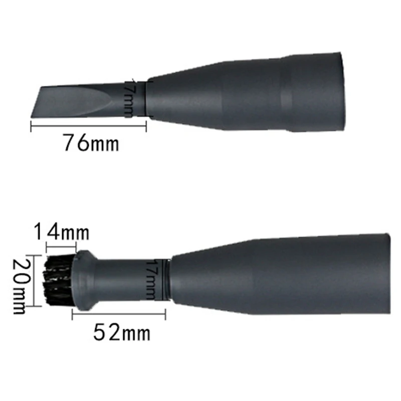 【ABJZ】 9Pcs Suction Head Flat Nozzle Brushes 2-In-1 Tip for 32MM/35MM Vacuum Cleaner Parts Nozzles Dust Collector
