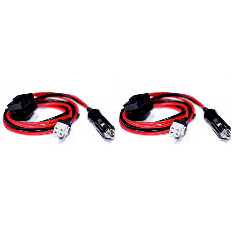 2X Car Cigarette Radio Power Cable For Yaesu FT-450 991 Kenwood TS-480 ICOM IC-7000