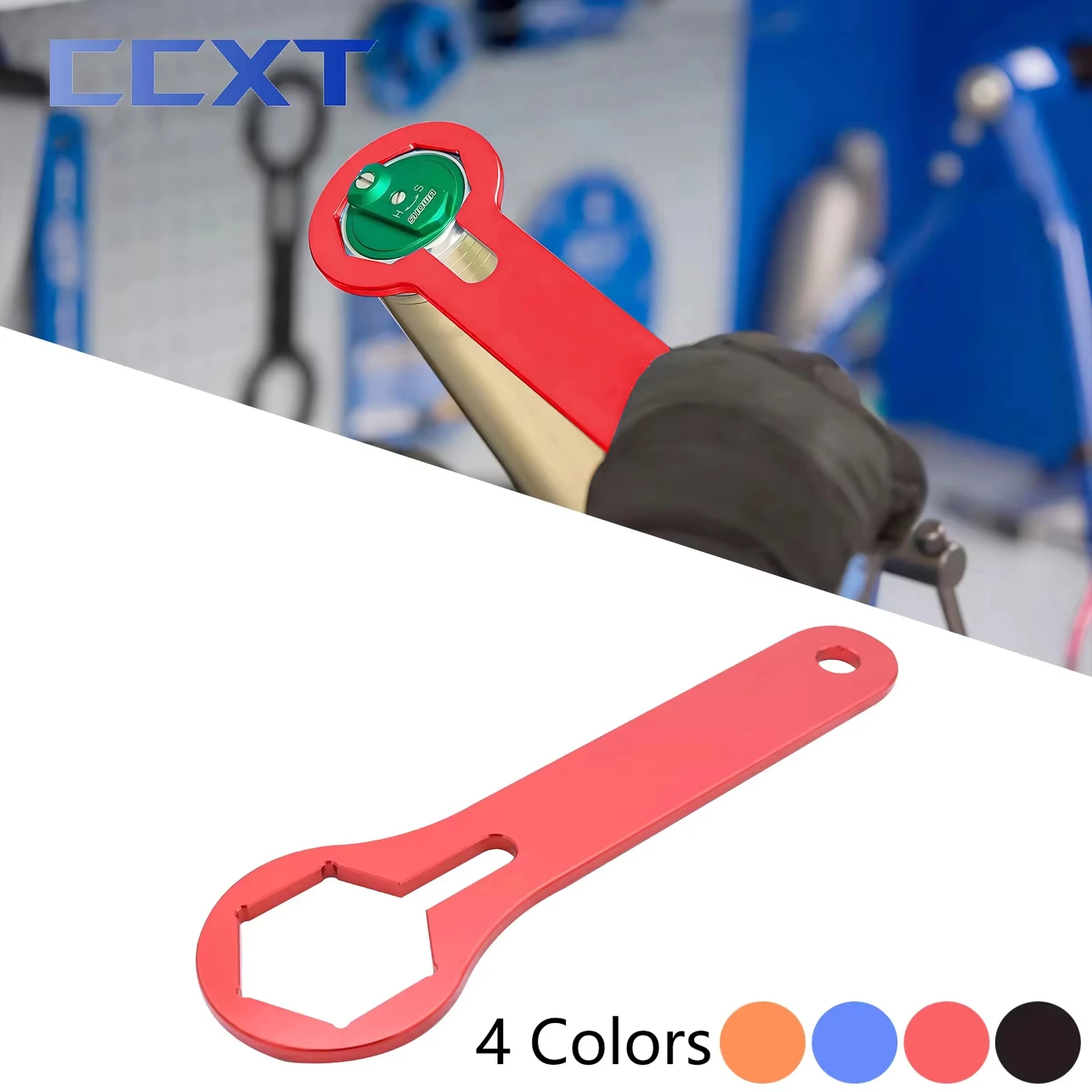 

For KTM EXC 250 300 SX SXF XC XCF EXC XCW EXCF 125 250 300 350 400 450 500 2007-2022 50mm WP Dual Chamber Fork Cap Wrench Tool