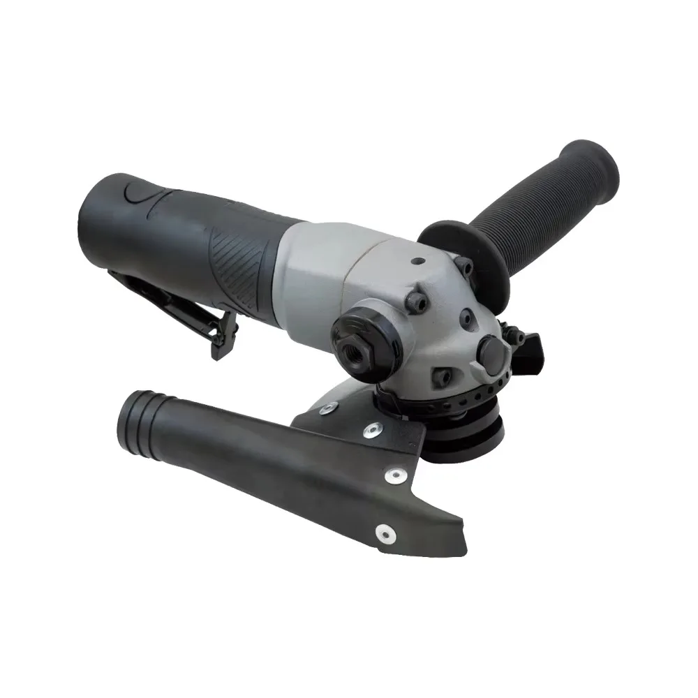 11,000rpm 1.3 HP Air Angle Grinder 5-inch Heavy Duty Angle Grinder with Central Vacuum Wheel Shield Pneumatic Pneumatic