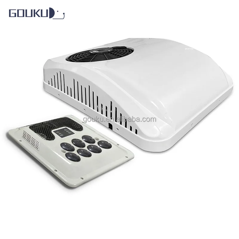 

Parking Cooler Camping Roof Top AC Unit Electric 12V Air Conditioner RV Excavator Semi Truck Motorhome Air Conditioner 24V