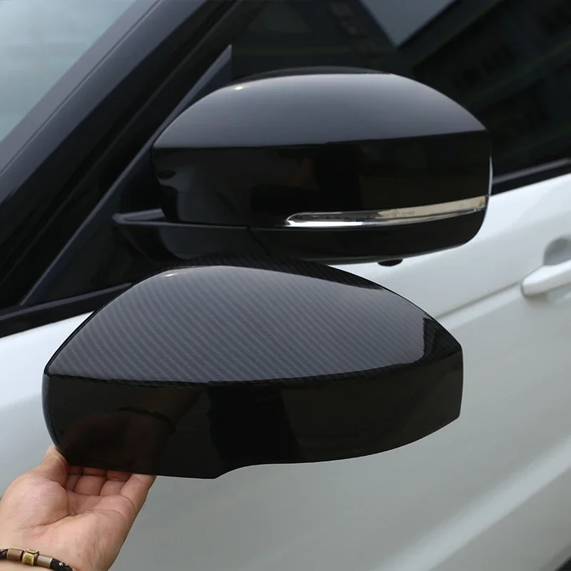 ABS Carbon Fiber For Range Rover Sport L494 2014-2017 ABS Plastic Side Rearview Mirror Cover Trim For Landrover Discovery 4 5