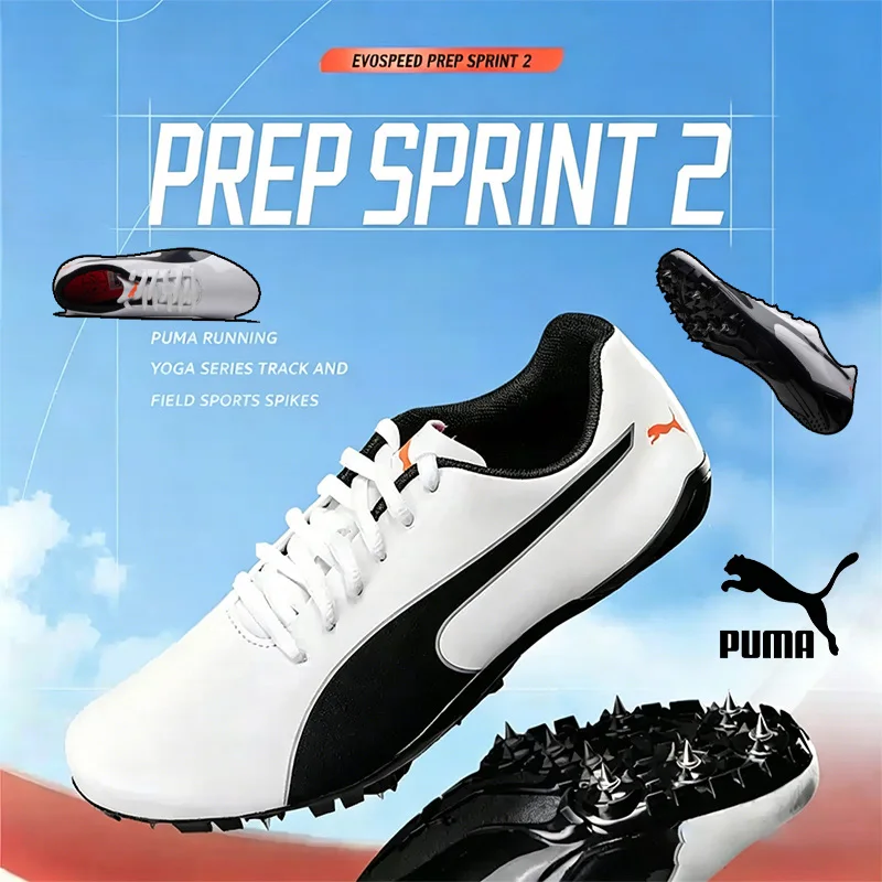 

Кроссовки PUMA Unisex Sprint Track Spikes 194934-01 с 8 съемными шипами и инструментом, с пластиной Pebax