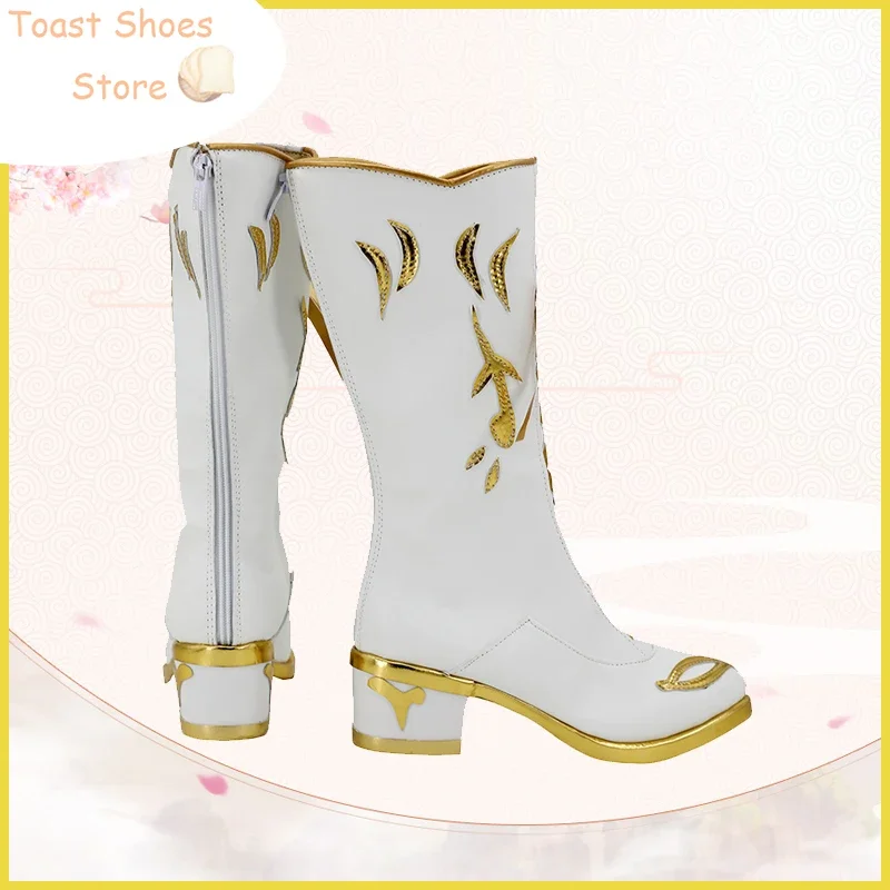 Jogo conjunto estrelas tenshouin eichi cosplay sapatos de couro do plutônio botas de carnaval de halloween cosplay prop traje prop