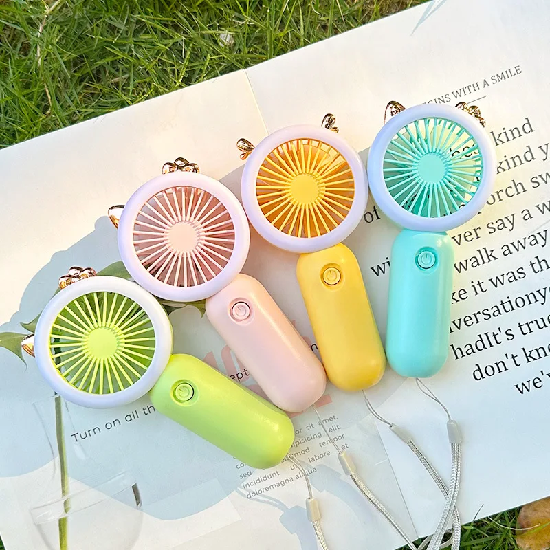 

Mini Portable Fans Handheld USB Rechargeable Fan Air Cooler Outdoor Travel Hand Fans Ventilation Fan