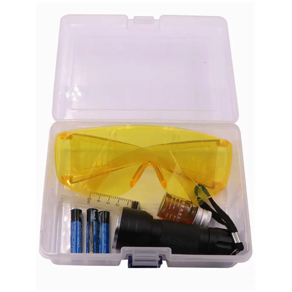 Auto UV Dye air conditioning leak Test Repair Fluorescent Tools kit Car Detection Repair R134a Refrigerant Leak Detection