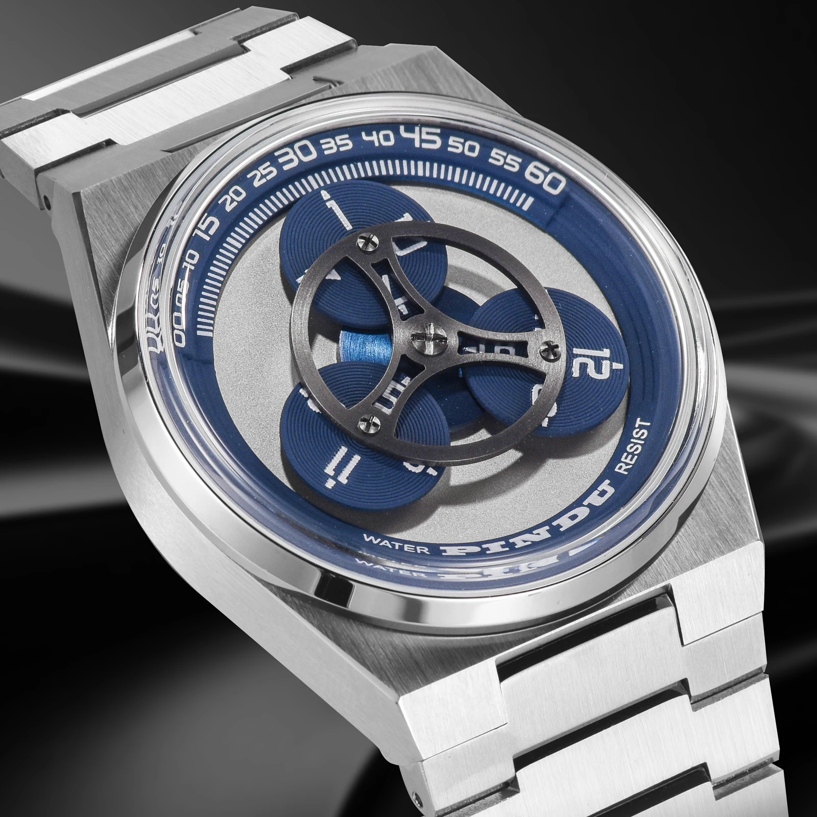 PINDU Brand Design New Luxury Mechanical Watch Men Miyota 8215 Movement Men's Watch Stainless Steel Waterproof Automatic Watch