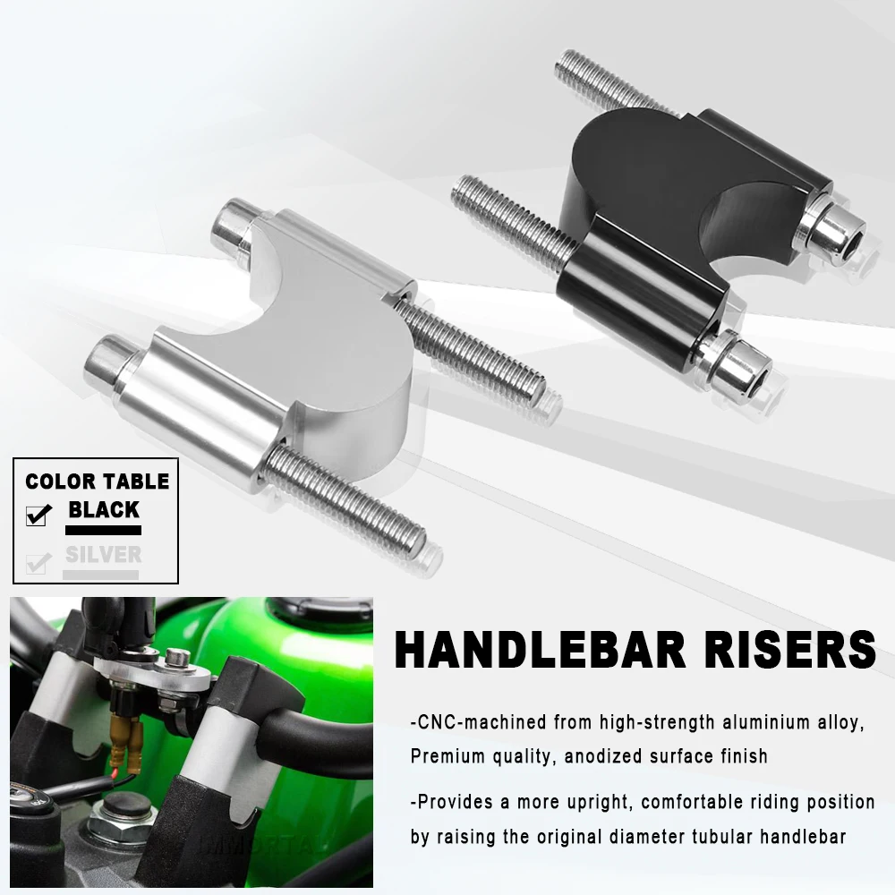 

Motorcycle accessories Handlebar Risers 7/8" Bars,30mm Height For Kawasaki KLR650 Adventure ABS 2022