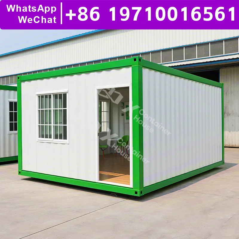 

Multi Layer American Flat Pack Houses Garden Mobile Home Prefab Building Foam Economic Safe Insulation Stackable Design Option