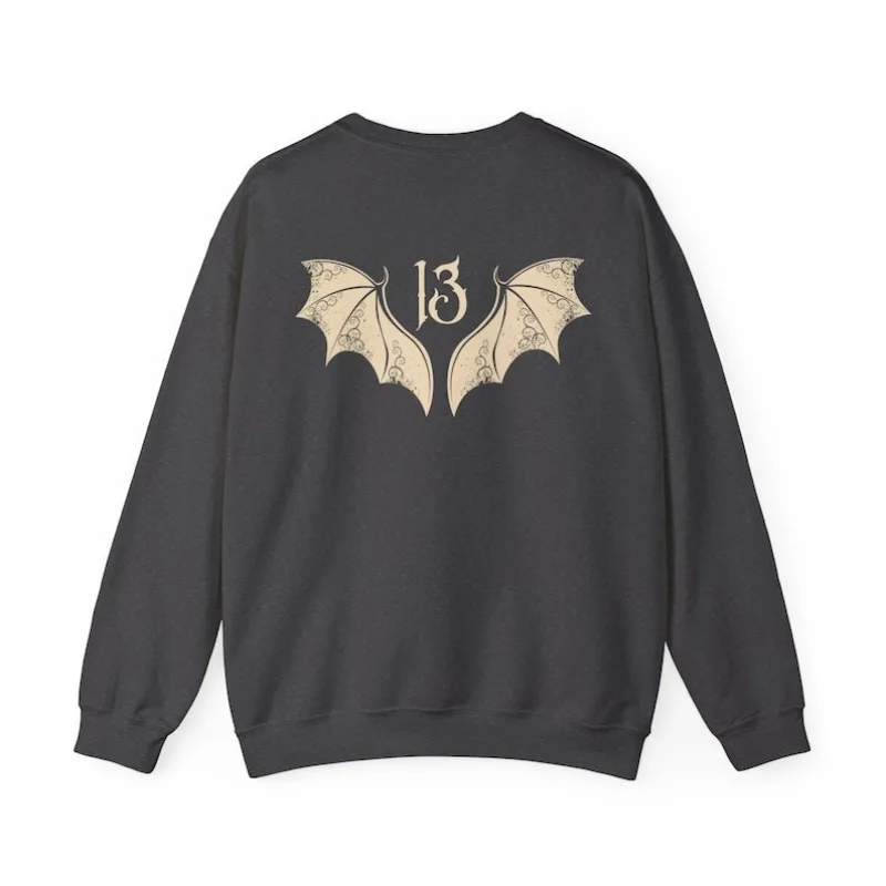 Sudadera del trece tronos de cristal Manon Blackbeak TOG Sarah J Maas camisa Booktok cuello redondo manga larga suave Casual Sudadera con capucha