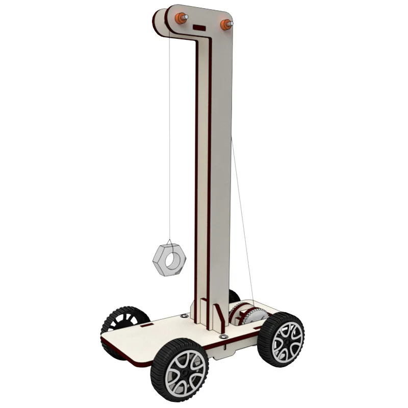 Carrello a gravità fai da te modello Kid STEM Technology giocattoli scientifici Kit di strumenti sperimentali sussidi didattici per l\'apprendimento