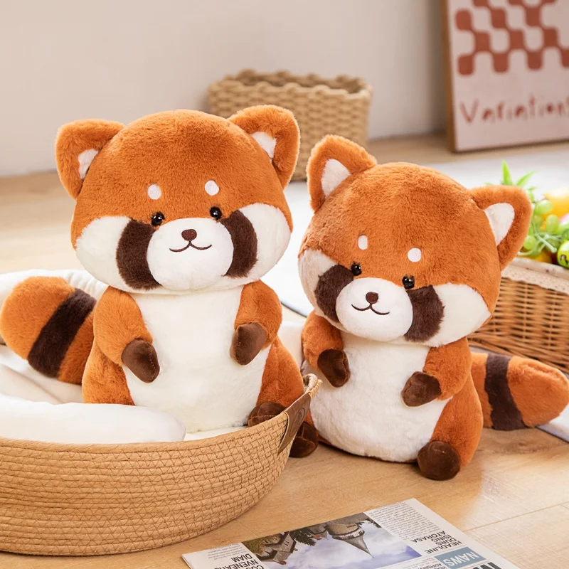 

35CM Cute Raccoon Plush Toys Stuffed Cartoon Anime Doll Lovely Kids Boys Accompany Toys Nice Birthday Xmas Gifts