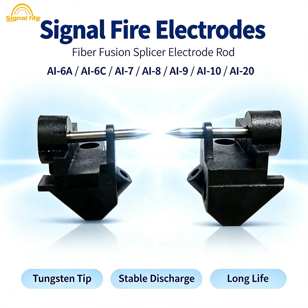 Eletrodos de Reposição Signal Fire para Máquina de Fusão de Fibra Óptica AI6A AI6C AI7 AI8 AI9 AI10