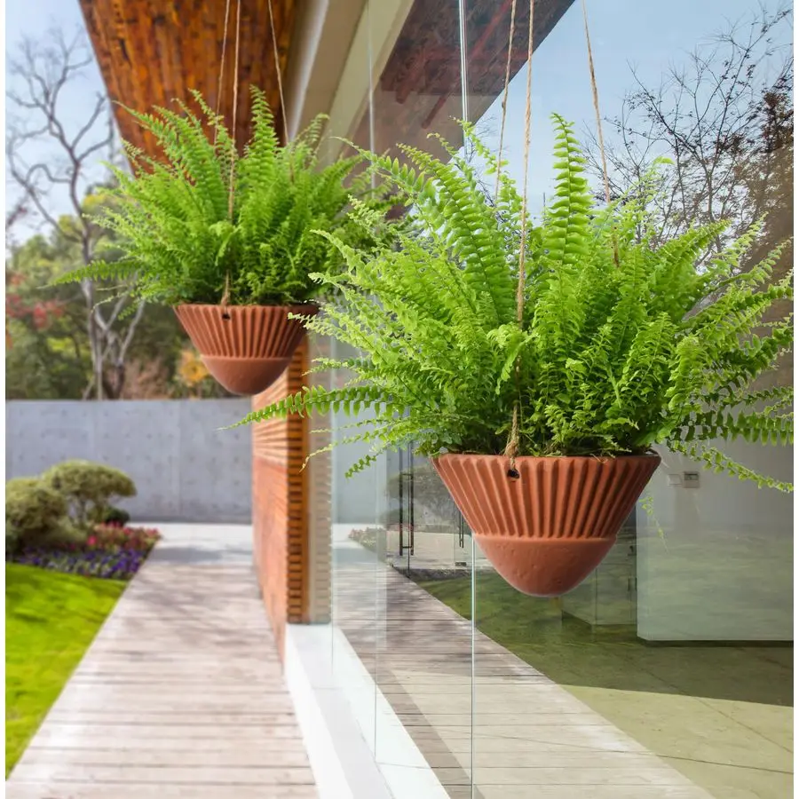 

Hanging Planters for Indoor Plants,Terracotta Hanging Planter,Ceramic Plant Pots,Hanging Basket, Planters for Outdoor Plants,Set