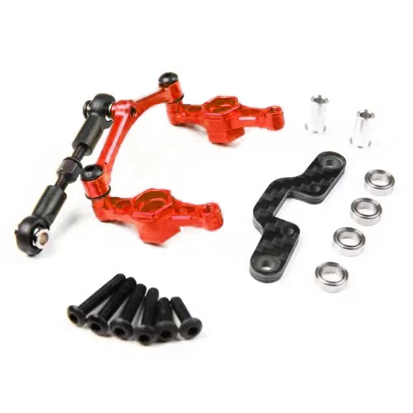 TT-02 CNC Aluminium Kurbel-Lenkarm mit Brücke für 1:10 RC Auto Tamiya TT02 TT02B