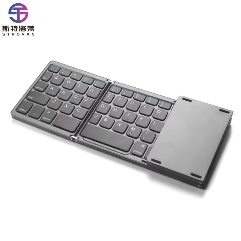 Mini Folding Keyboard BT 81 Keys Ultrathin Mute Button Tablet Laptop Phone B089 Portable Office Mobile Keyboard
