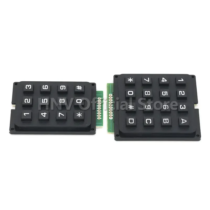 3*4 4*4 Matrix Switch Keyboard Keypad Array Module ABS Plastic Keys 4x4 3x4 12 16 Key Button Membrane Switch DIY Kit forArduino