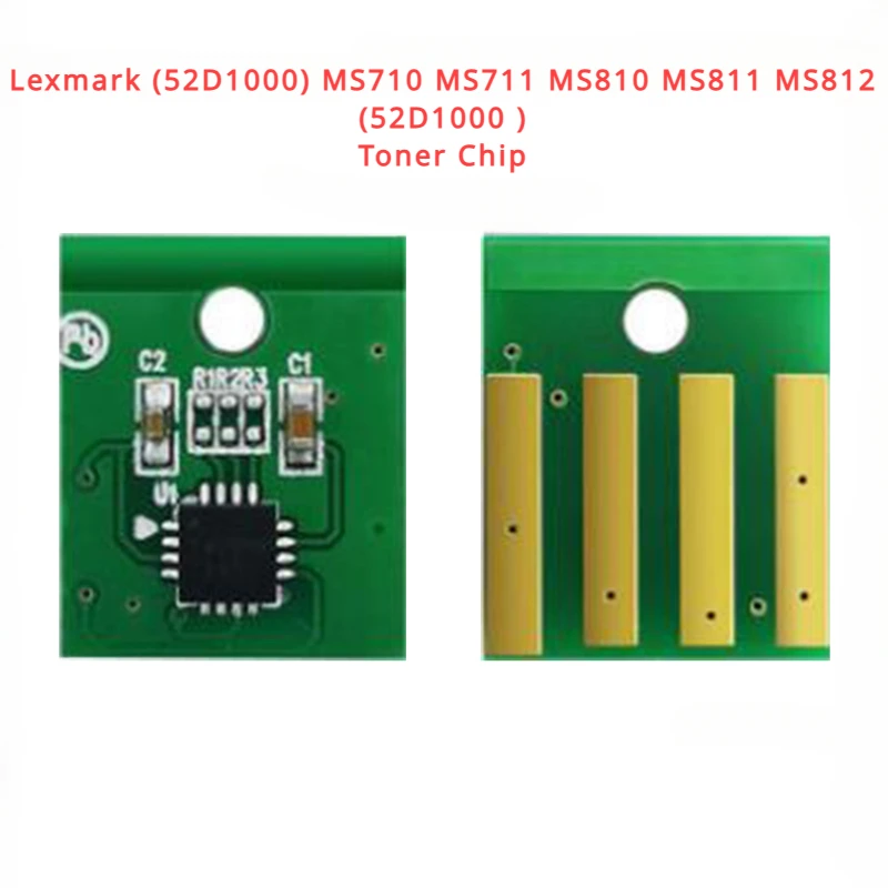 1x (52D1000) Toner Reset Chip for Lexmark MS710 MS711 MS810 MS811 MS812 6k Yield