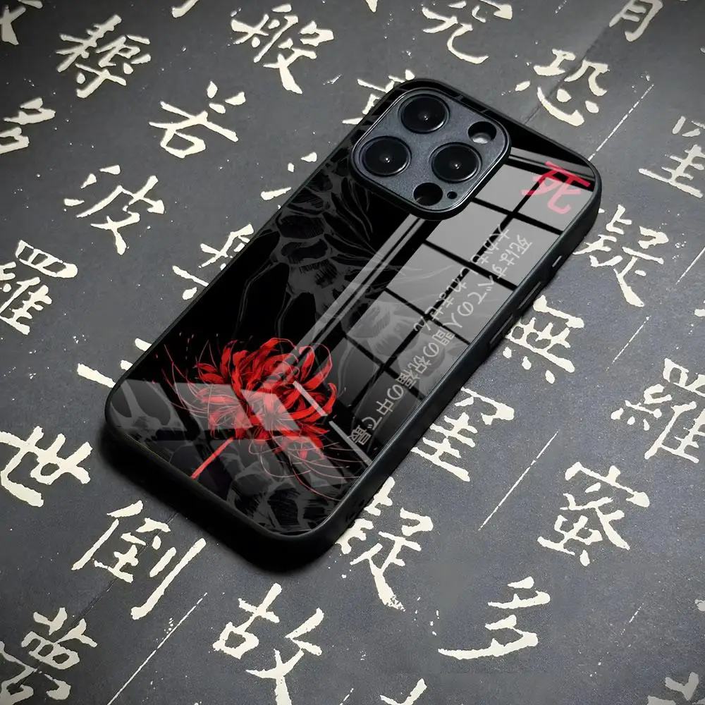 Tokyo Anime Ghoul Coole Handyhülle für iPhone 17 Air 16 15 13 12 14 11 Pro Max Mini X Xr Xs 8 7 Plus 6 Glas Luxus Coque