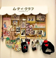 New Dessert House DIY Cork Message Board Cute Wall Decoration Household Room Decoration Wooden Storage Board Wall Decoration 5