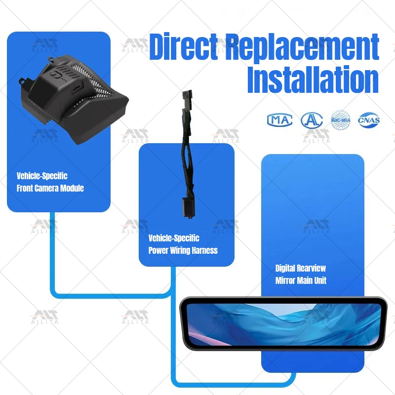 Best Selling H10 9.2-inch Digital HD Streaming Rearview Mirror Dash Cam for Chery Jetour T1 Accessories