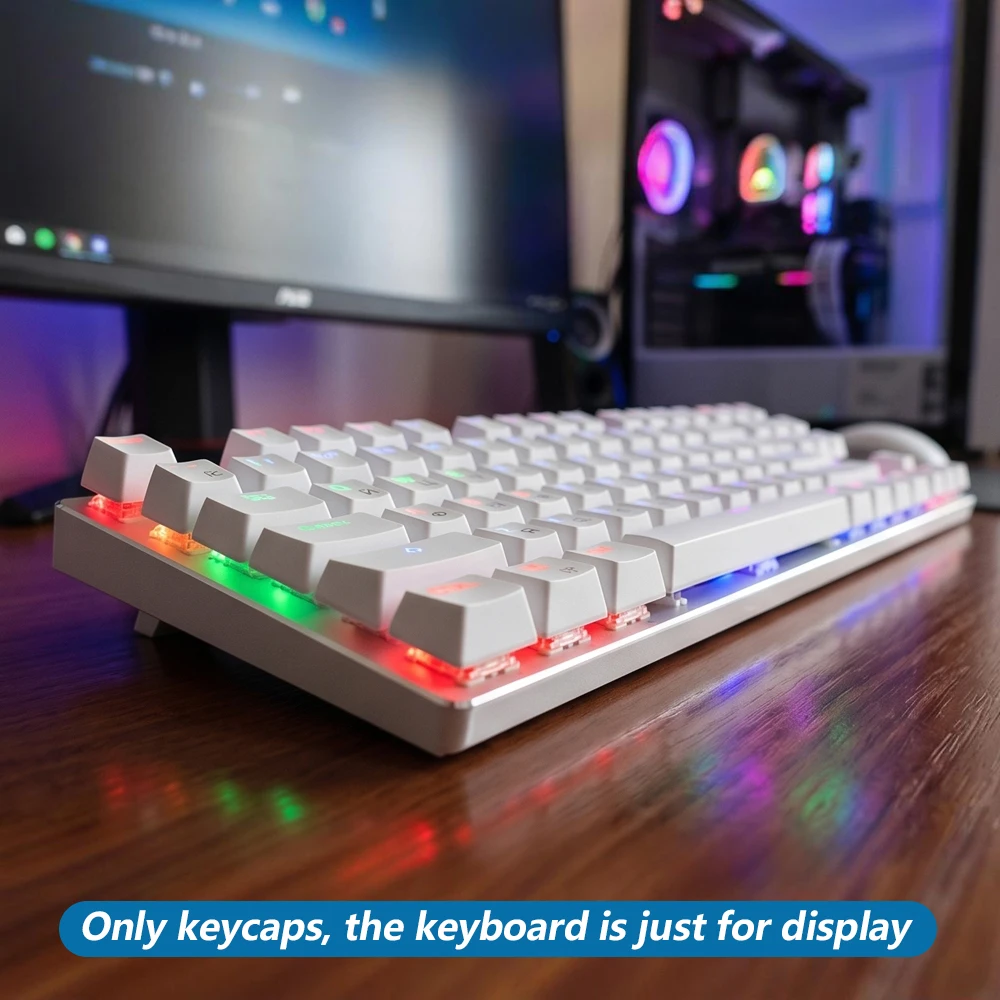 New 130+ Pcs Universal Mechanical Keyboard Keycaps OEM Height Backlit Portuguese Arabic Spanish French German For  Gaming Office - view 6