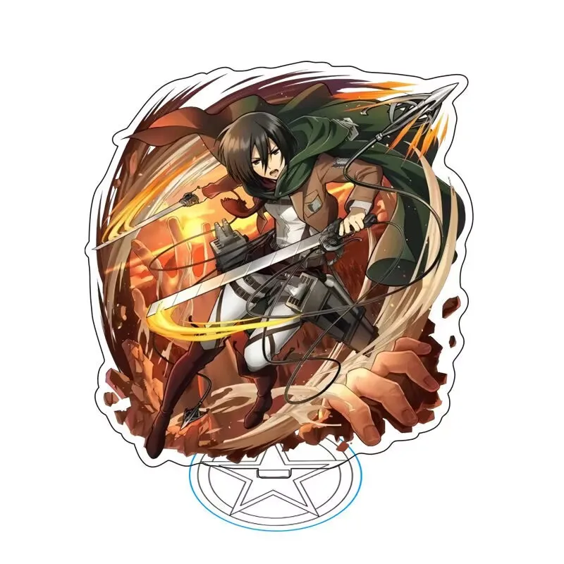 【二層両面】『進撃の巨人』周辺スタンディ 15cmアクリル透明両面装飾ピース