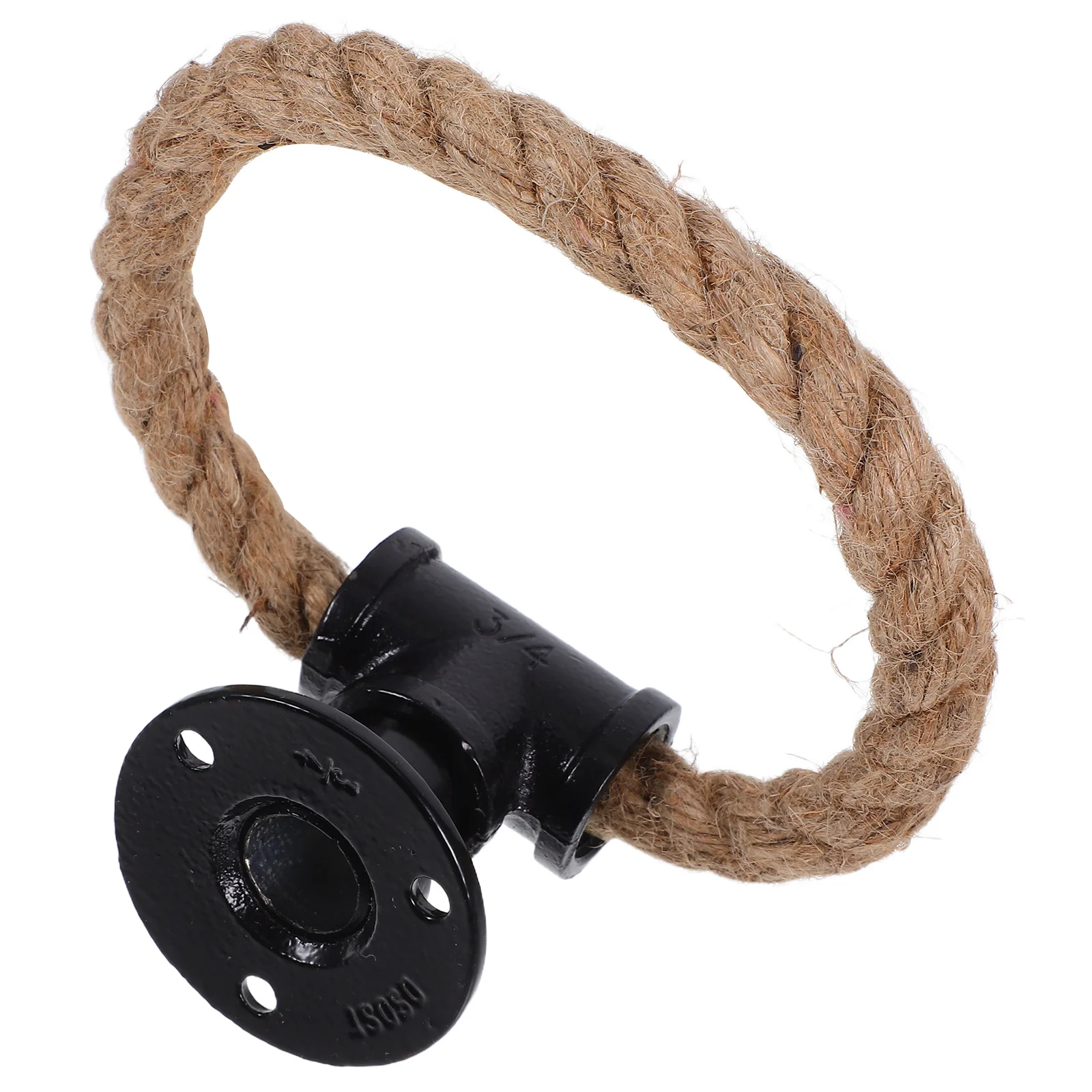 

Vintage Rope Pull Handle Black Iron Ring Rustic Cabinet Drawer Dresser Door Cupboard Kitchen Wardrobe Hardware