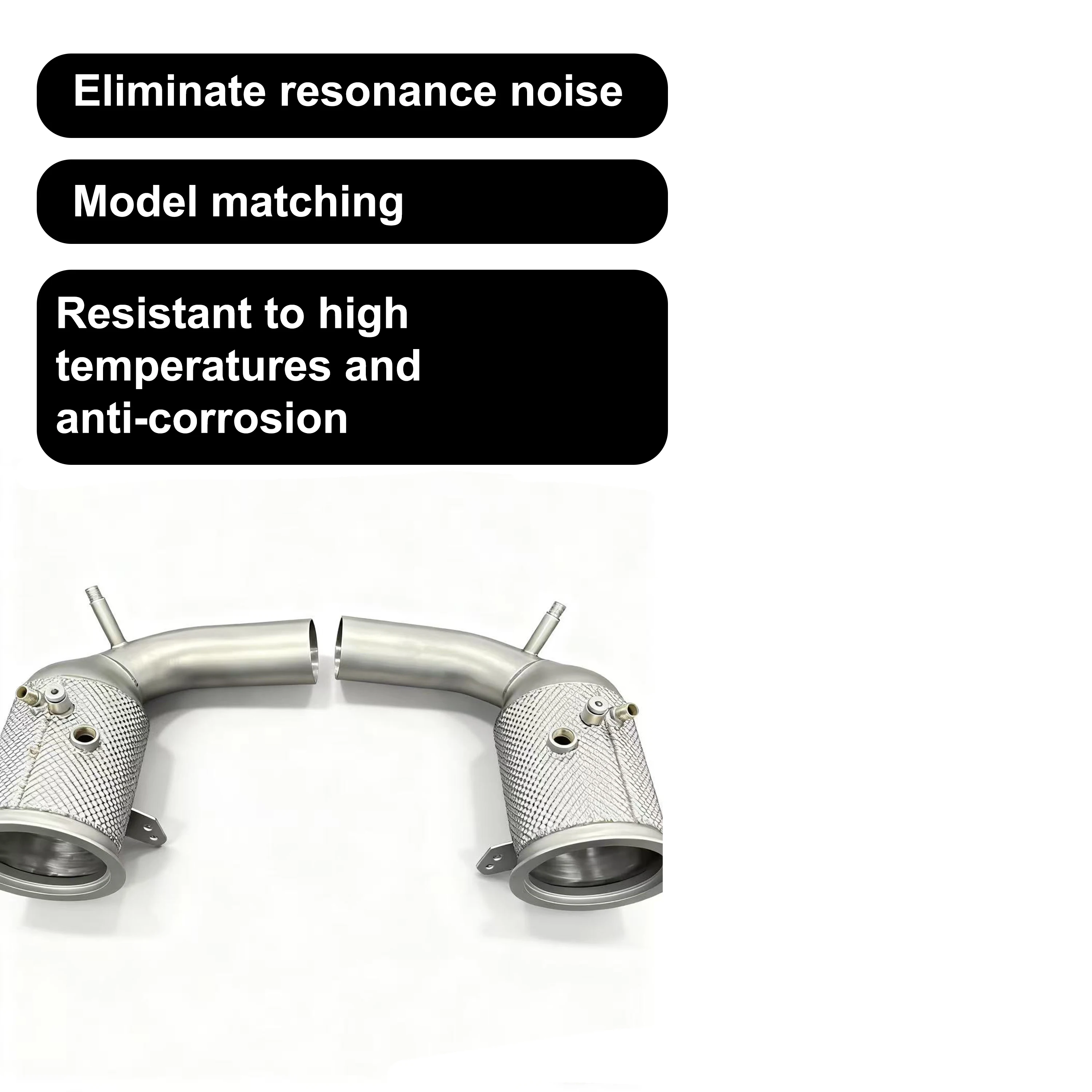 ACE geeignet für Porsche 911 992 Carrera Targa 3.0T SUS304 Downpipe mit drei Drei-Wege-Katalysatoren, Freifluss-Auspuffrohr – Detail 5