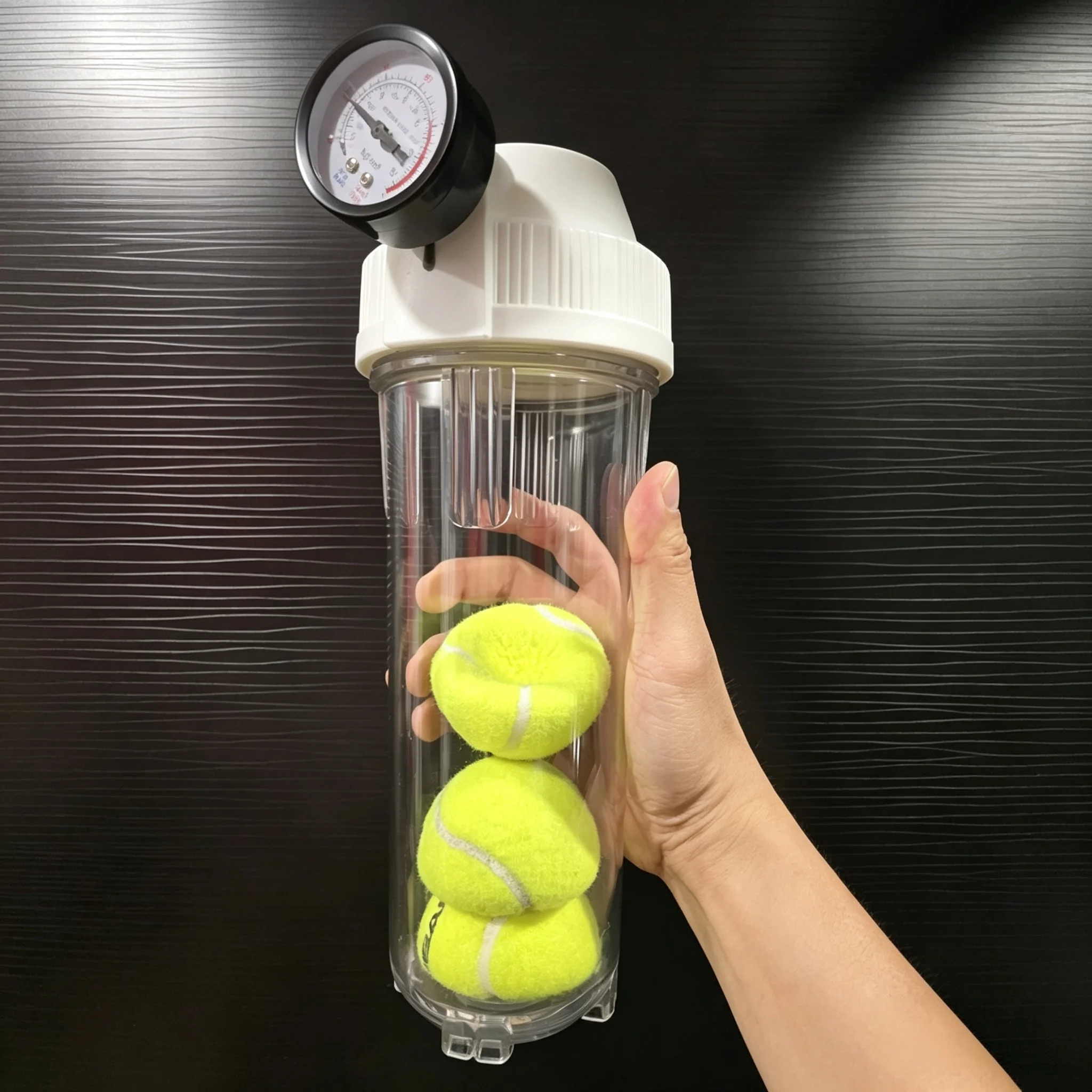 Badminton Yonex Nanoflare - ถังแรงดันสำหรับเทนนิส, ถังเพิ่มแรงดัน, ขวดแรงดัน, ห้องออกซิเจนแรงดันสูง สามารถบรรจุลูกเทนนิสได้ 4