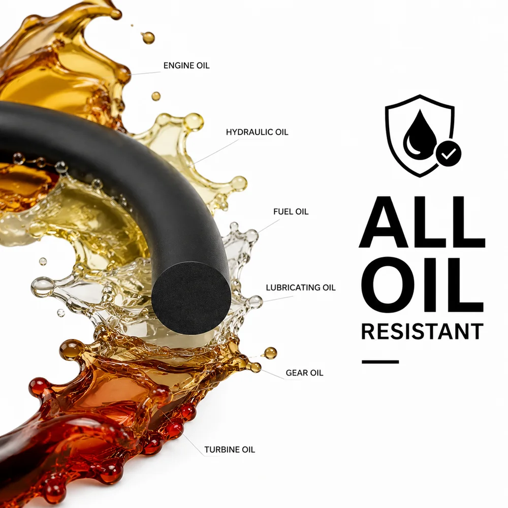 2/5/10M Black FKM sealing strip Dia 1.5~6mm Ozone resistant non cracking, anti-aging oil resistant acid&alkali resistant