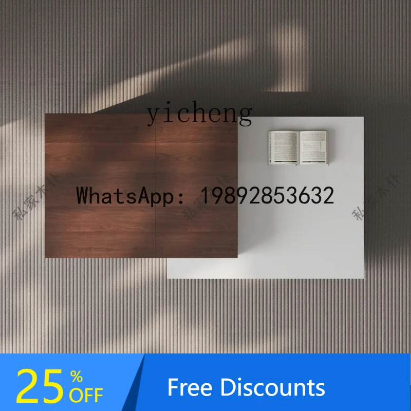 

Living Room Home 2024 New Advanced Multi-Functional Lifting Tea Table Minimalist Solid Wood Stone Plate Tea Table