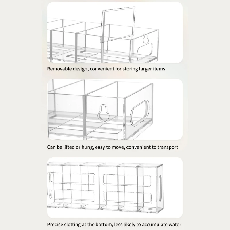 Stylish Kitchen Acrylics Storage Rack with Sturdy Designs Appeal for Trendy Home Drop Shipping