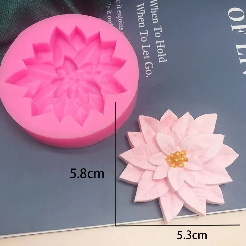 Christmas Leaves Silicone Mold Flowers Chocolate Candy Cake Decoration Tools Dripping Resin Soap