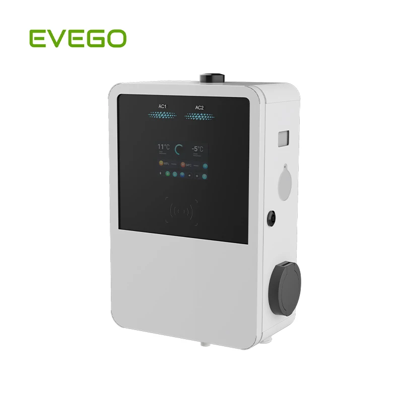 EVSE Wall-Mounted 4.3-inch Touch Screen 11 KW 16A AC Home Fast Charging Station Electric Car Charger