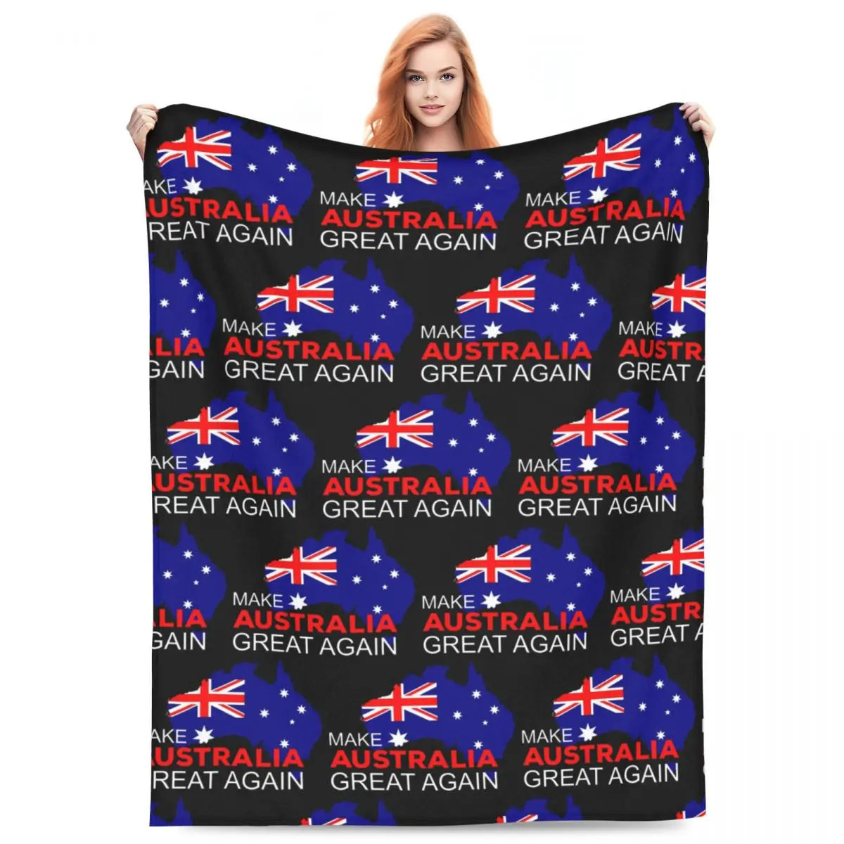 Make Australia Great Again Blankets Flannel Sofa Throw Blanket Warm for Couch Bedding Throws Bedspread Quilt