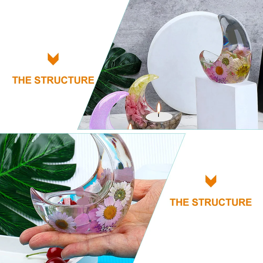 Bright Holder Mold Candles Holders Stand for Silicone Shape Simple Molds DIY Stick Epoxy Resin Casting Crafts Owners